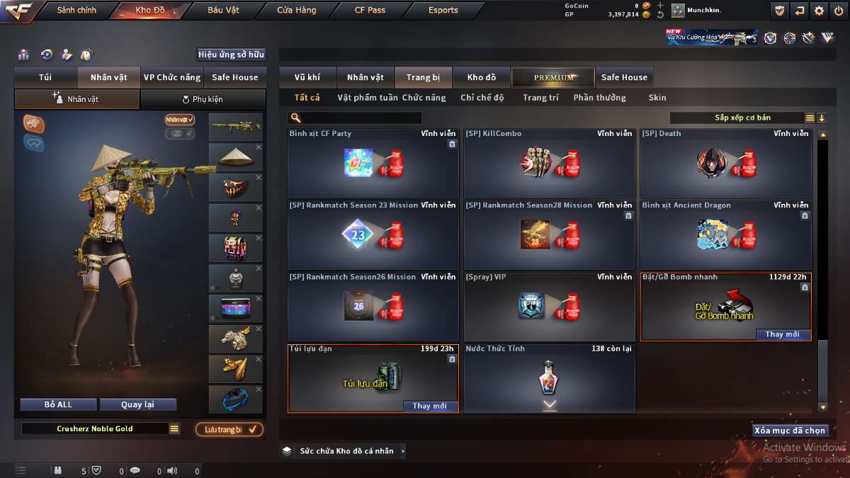 shop acc cf uy tin gia re